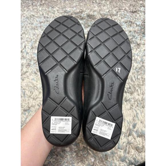 Clarks Shoes Womens 8.5 Meadow Opal Ballet Flat Cap Toe Leather Comfort Sensible - Picture 4 of 10